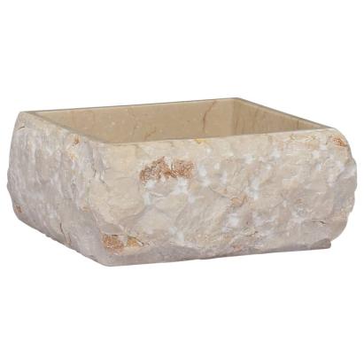 Chiuvetă, crem, 30x30x13 cm, marmură GartenMobel Dekor