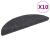 Covorașe scări autoadezive 10 buc. gri închis 56x17x3 cm punch GartenMobel Dekor
