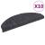 Covorașe scări autoadezive 10 buc. gri închis 65x21x4 cm punch GartenMobel Dekor