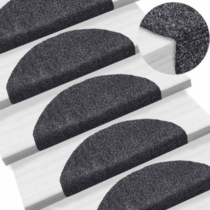 Covorașe scări autoadezive 10 buc. gri închis 65x21x4 cm punch GartenMobel Dekor