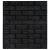 Tapet de perete autocolant, model cărămizi 3D, 40 buc., negru GartenMobel Dekor