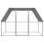 Coteț de păsări pentru exterior, 3x2x2 m, oțel galvanizat GartenMobel Dekor