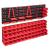 Set cutii depozitare 141 piese cu panouri de perete, roșu&negru GartenMobel Dekor