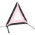 Triunghiuri avertisment trafic, 4 buc., roșu, 56,5x36,5x44,5 cm GartenMobel Dekor