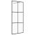 Paravan de duș walk-in negru 90x195 cm sticlă ESG transparentă GartenMobel Dekor