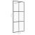 Paravan de duș walk-in negru 90x195 cm sticlă ESG transparentă GartenMobel Dekor