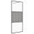 Paravan de duș walk-in negru 90x195 cm sticlă ESG transparentă GartenMobel Dekor