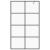 Paravan de duș walk-in negru 90x195 cm sticlă ESG transparentă GartenMobel Dekor