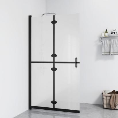 Perete de duș walk-in pliabil, 90x190 cm, sticlă ESG mată GartenMobel Dekor