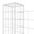 Coș de gabion în formă de U, 2 stâlpi, 140x20x100 cm, fier GartenMobel Dekor