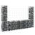 Coș de gabion în formă de U, 2 stâlpi, 140x20x100 cm, fier GartenMobel Dekor