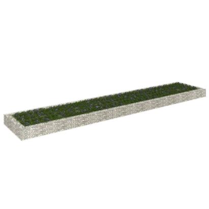 Strat înălțat de gabion, 500x100x20 cm, oțel galvanizat GartenMobel Dekor