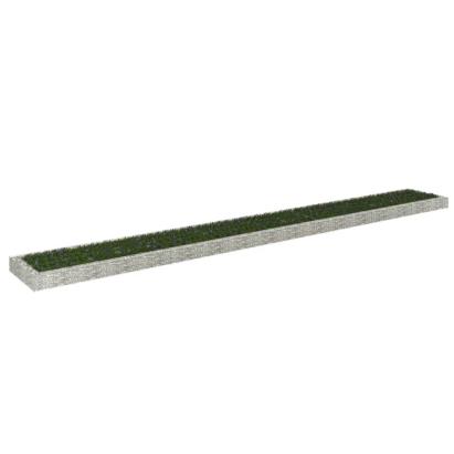 Strat înălțat de gabion, 800x100x20 cm, oțel galvanizat GartenMobel Dekor