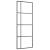 Ușă glisantă, negru, 76x205 cm, sticlă mată ESG și aluminiu GartenMobel Dekor