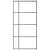 Ușă glisantă ,negru, 102,5x205 cm, sticlă mată ESG și aluminiu GartenMobel Dekor