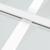 Ușă glisantă, alb, 102,5x205 cm, sticlă mată ESG și aluminiu GartenMobel Dekor