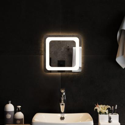 Oglindă cu LED de baie, 30x30 cm GartenMobel Dekor