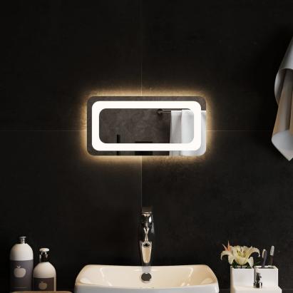 Oglindă de baie cu LED, 40x20 cm GartenMobel Dekor