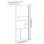 Perete cabină duș walk-in alb 90x195 cm sticlă ESG GartenMobel Dekor
