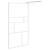 Perete cabină duș walk-in alb 90x195 cm sticlă ESG GartenMobel Dekor