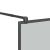 Paravan de duș walk-in 80x195 cm sticlă ESG închisă negru GartenMobel Dekor