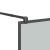 Paravan duș walk-in negru 100x195 cm sticlă ESG culoare închisă GartenMobel Dekor