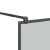 Paravan duș walk-in negru 115x195 cm sticlă ESG culoare închisă GartenMobel Dekor