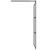 Paravan duș walk-in negru 115x195 cm sticlă ESG culoare închisă GartenMobel Dekor
