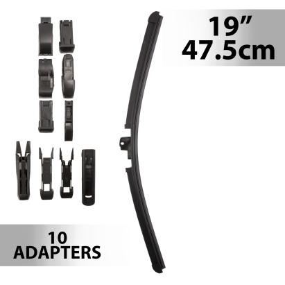 Ștergător profesional 19"/47.5cm - multiadaptor - CARGUARD Best CarHome