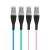 Delight - Cablu de date – Micro USB, înveliş siliconic, 4 culori, 2 m Best CarHome