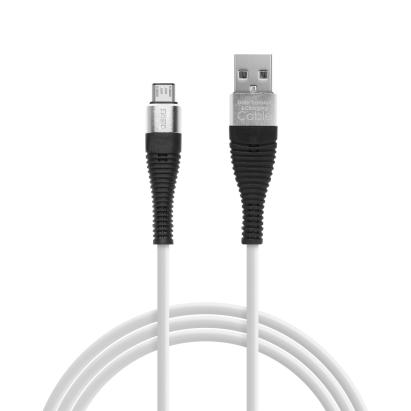 Delight - Cablu de date – Micro USB, înveliş siliconic, 4 culori, 2 m Best CarHome