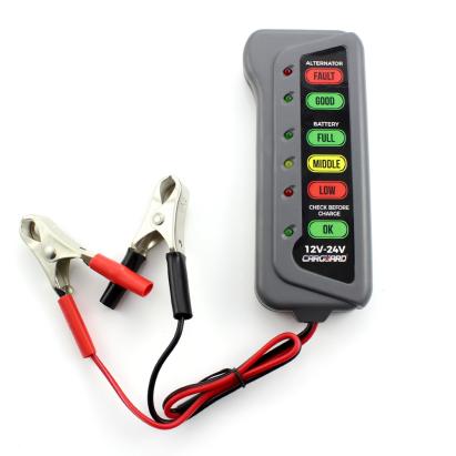 Tester pentru baterie și alternator / 12V – 24V / cu indicatori LED - CARGUARD Best CarHome