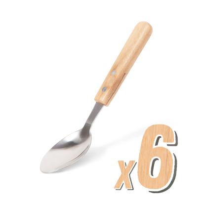 Set de linguri cu mâner de lemn - 6 piese Best CarHome