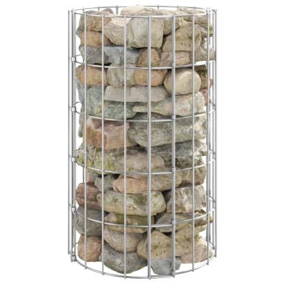 Stâlp de gabion, Ø30x50 cm, oțel galvanizat, circular GartenMobel Dekor