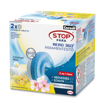 Henkel - Tabletă Ceresit Stop pentru reumplerea aparatului de dezumidificare - aromă „Flori sălbatice” - 2 x 450 g Best CarHome