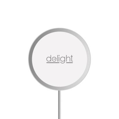 Delight - Platformă magnetică de încărcare fără fir - Type C - argintiu Best CarHome