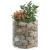Stâlp de gabion, Ø50x50 cm, oțel galvanizat, circular GartenMobel Dekor