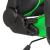 Scaun verde de gaming - cu pernă de talie și pernă pentru cap Best CarHome