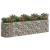 Strat înălțat gabion, 400x100x100 cm, fier galvanizat GartenMobel Dekor