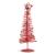 Brăduț metalic - ornament de Crăciun - 28 cm - roșu Best CarHome
