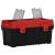 Set de cutii de scule, 2 piese, negru și roșu, polipropilenă GartenMobel Dekor