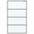 Perete cabină duș walk-in negru 115x195 cm sticlă ESG mată GartenMobel Dekor