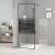 Paravan de duș walk-in negru 80x195 cm sticlă ESG transparentă GartenMobel Dekor