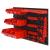 Set rafturi atelier 35 buc. roșu / negru 77x39 cm polipropilenă GartenMobel Dekor