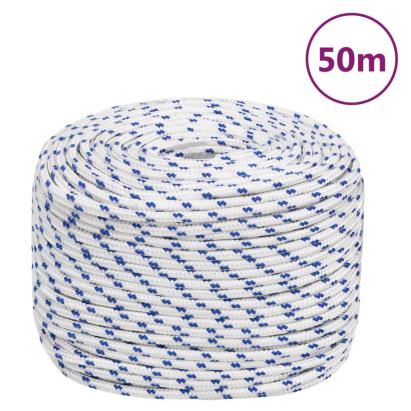 Frânghie de barcă, alb, 6 mm, 50 m, polipropilenă GartenMobel Dekor