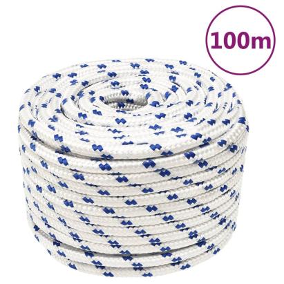 Frânghie de barcă, alb, 14 mm, 100 m, polipropilenă GartenMobel Dekor