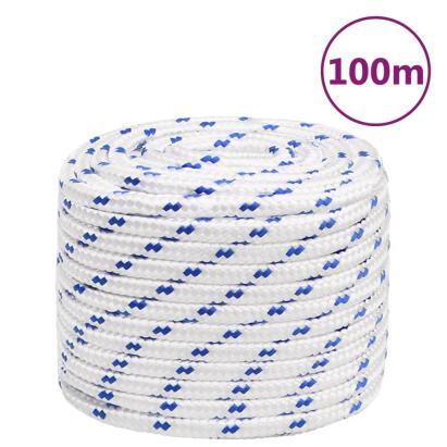 Frânghie de barcă, alb, 16 mm, 100 m, polipropilenă GartenMobel Dekor