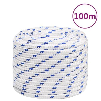 Frânghie de barcă, alb, 18 mm, 100 m, polipropilenă GartenMobel Dekor