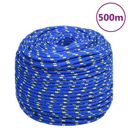 Frânghie de barcă, albastru, 10 mm, 500 m, polipropilenă GartenMobel Dekor