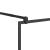 Paravan de duș walk-in negru 80x195 cm sticlă ESG transparentă GartenMobel Dekor